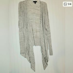 Lane Bryant Oatmeal/Tan Open Waterfall  Cardigan Size 26/28